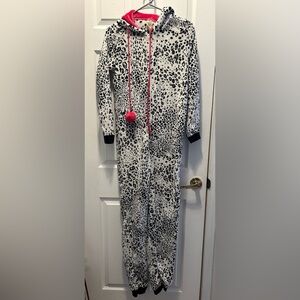 Faded Glory hooded animal print onesie